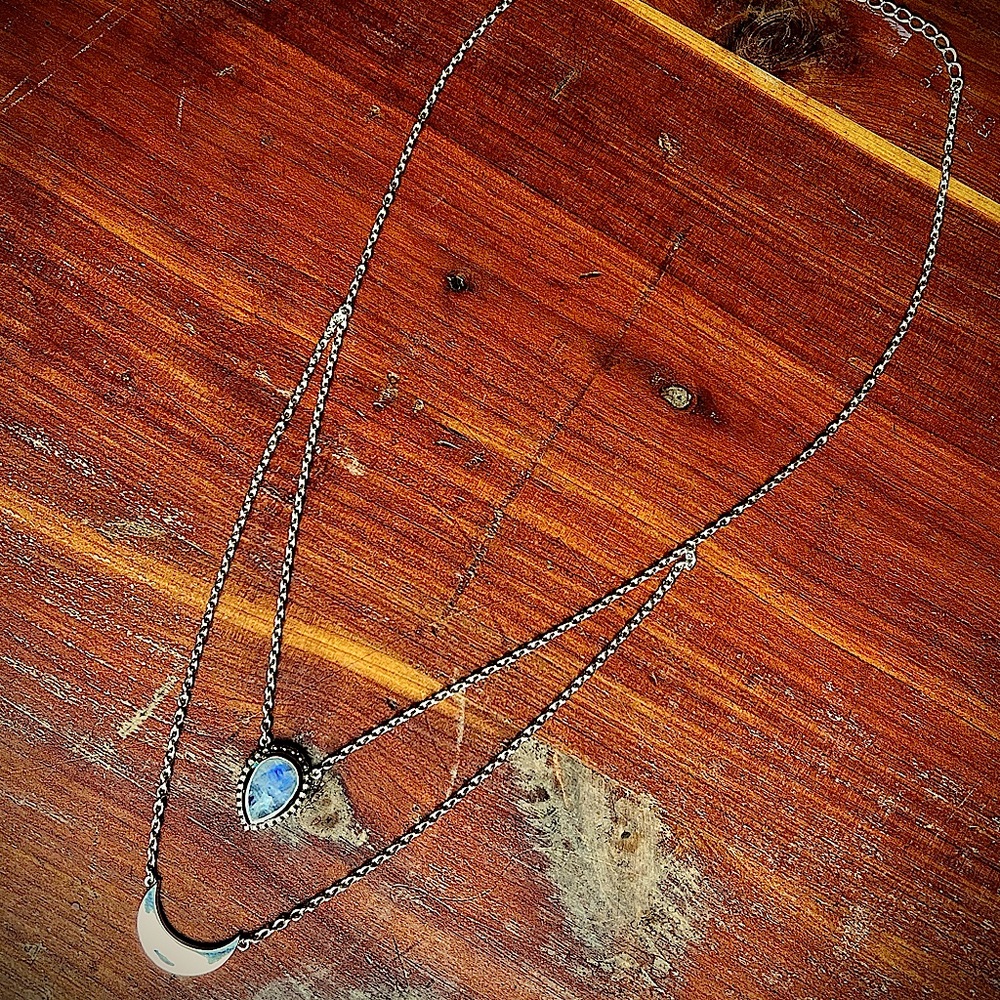 Sterling Silver Moonstone Necklace